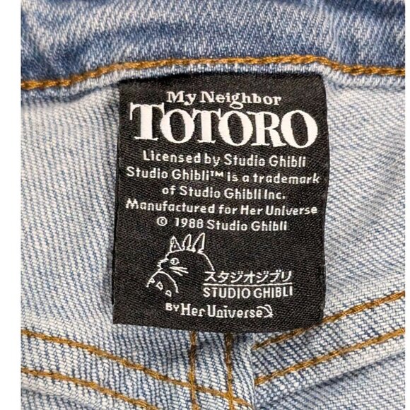 Studio Ghibli My Neighbor Totoro Sakura Mom Jeans Anime Manga Light Junior Sz 3 - Picture 6 of 14